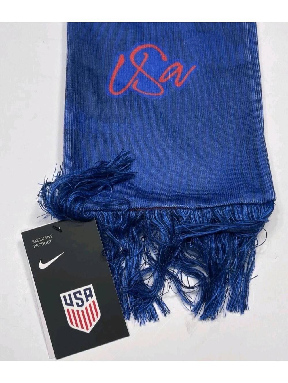 Nike Team USA Blue Scarf with Fringe NWT